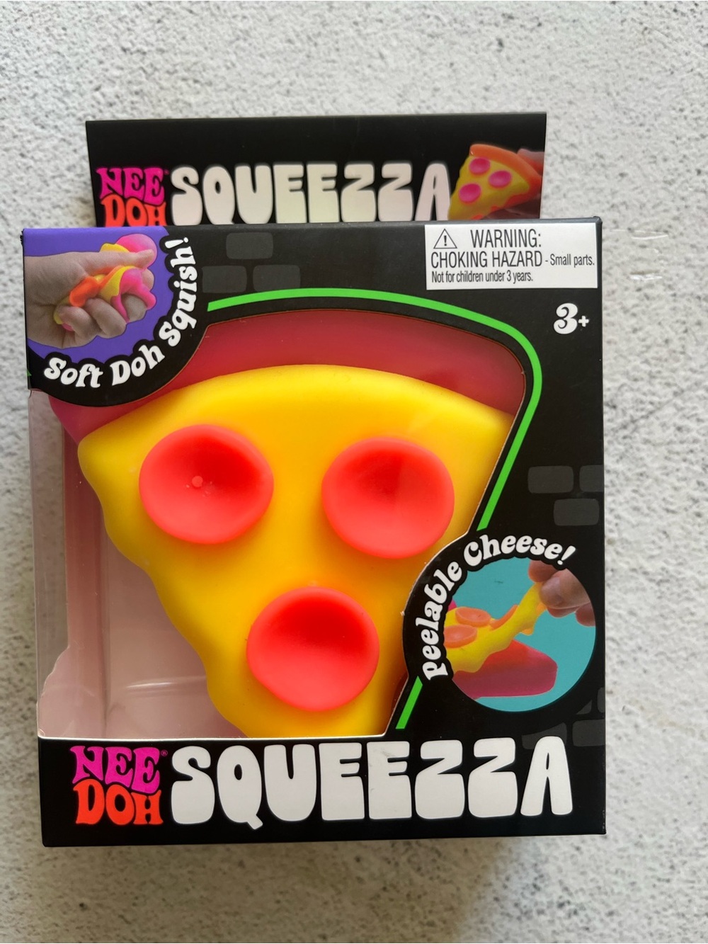 Squeezza Yellow & Pink Pizza Needoh Squishy Toy